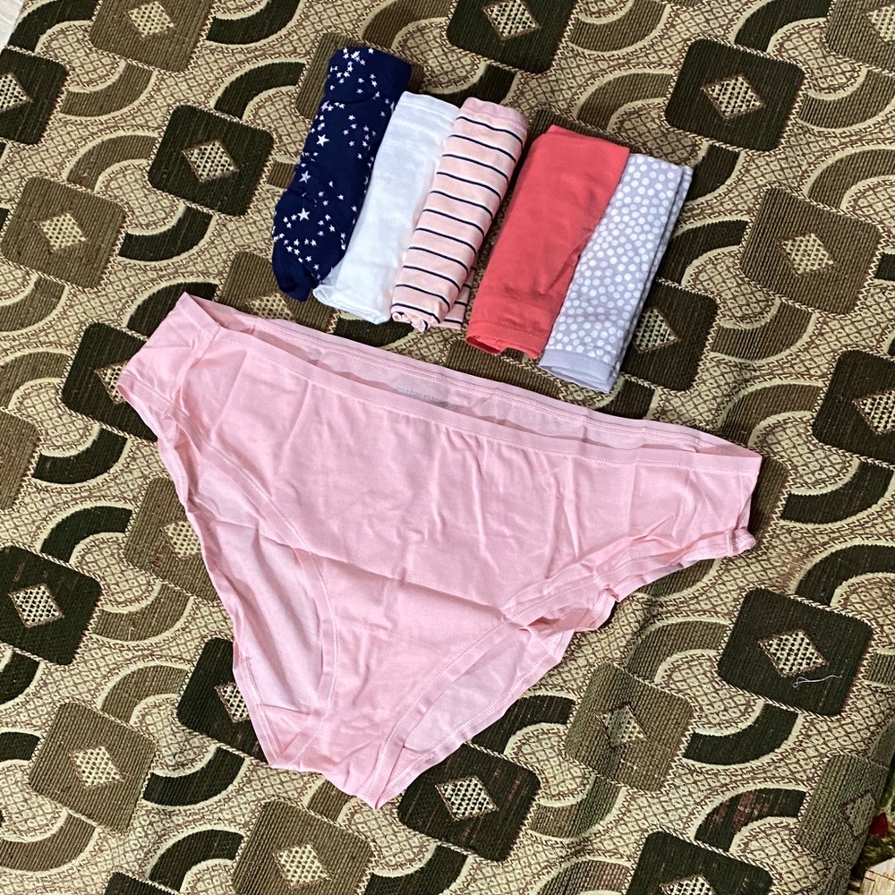Amazon Essentials Women’s Cotton Stretch Bikini Underwear – 6-Pack – Size XXL